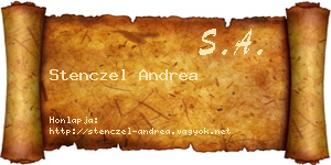 Stenczel Andrea névjegykártya
